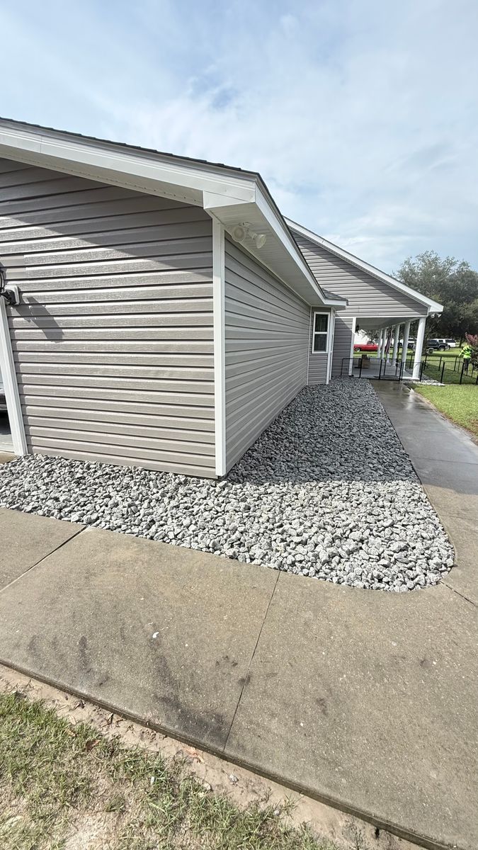 French Drain for Santos Landscape in Waycross, GA