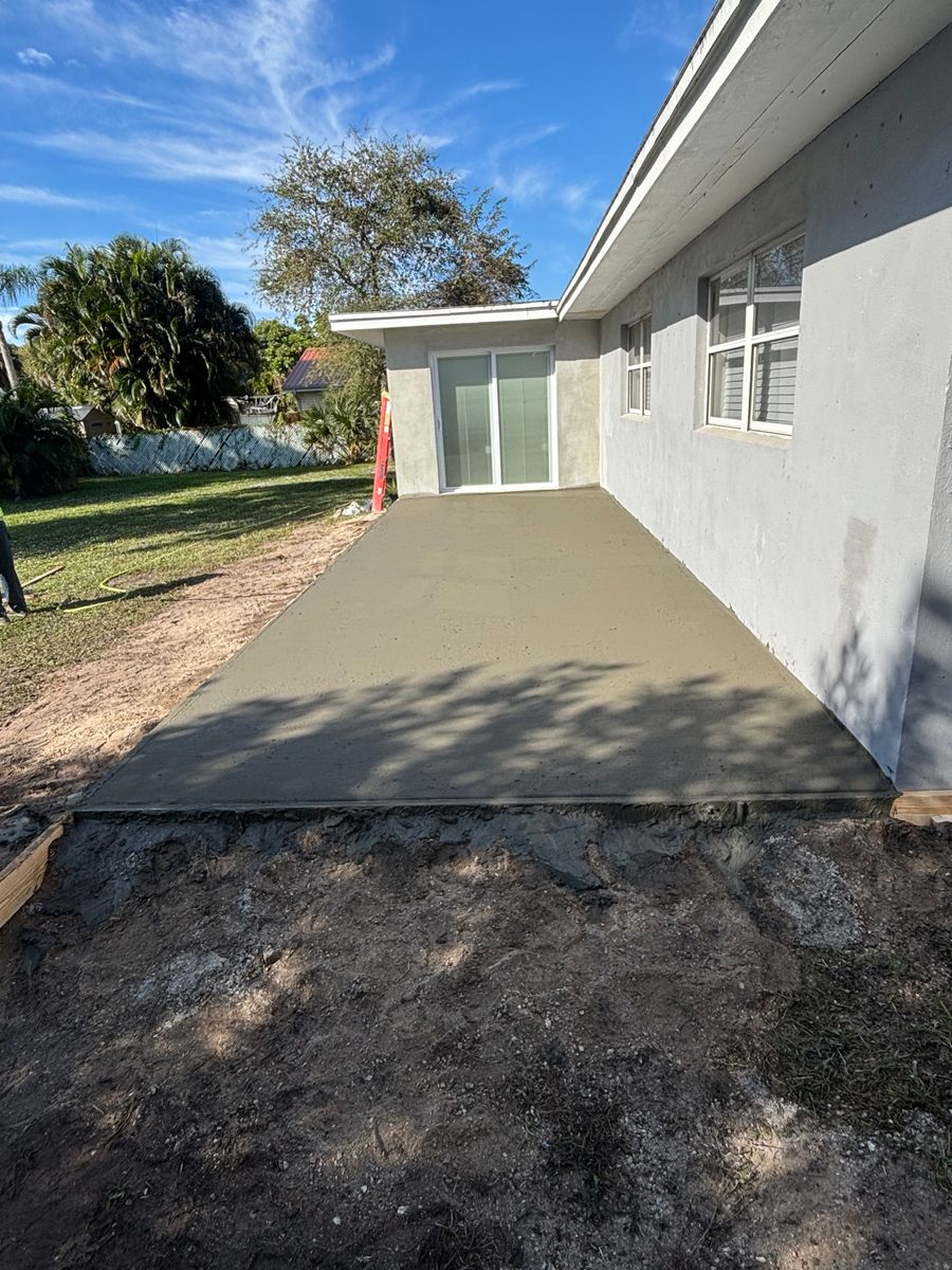 Patio Design & Installation for A+ Concrete and Outdoor Services in Melbourne, FL