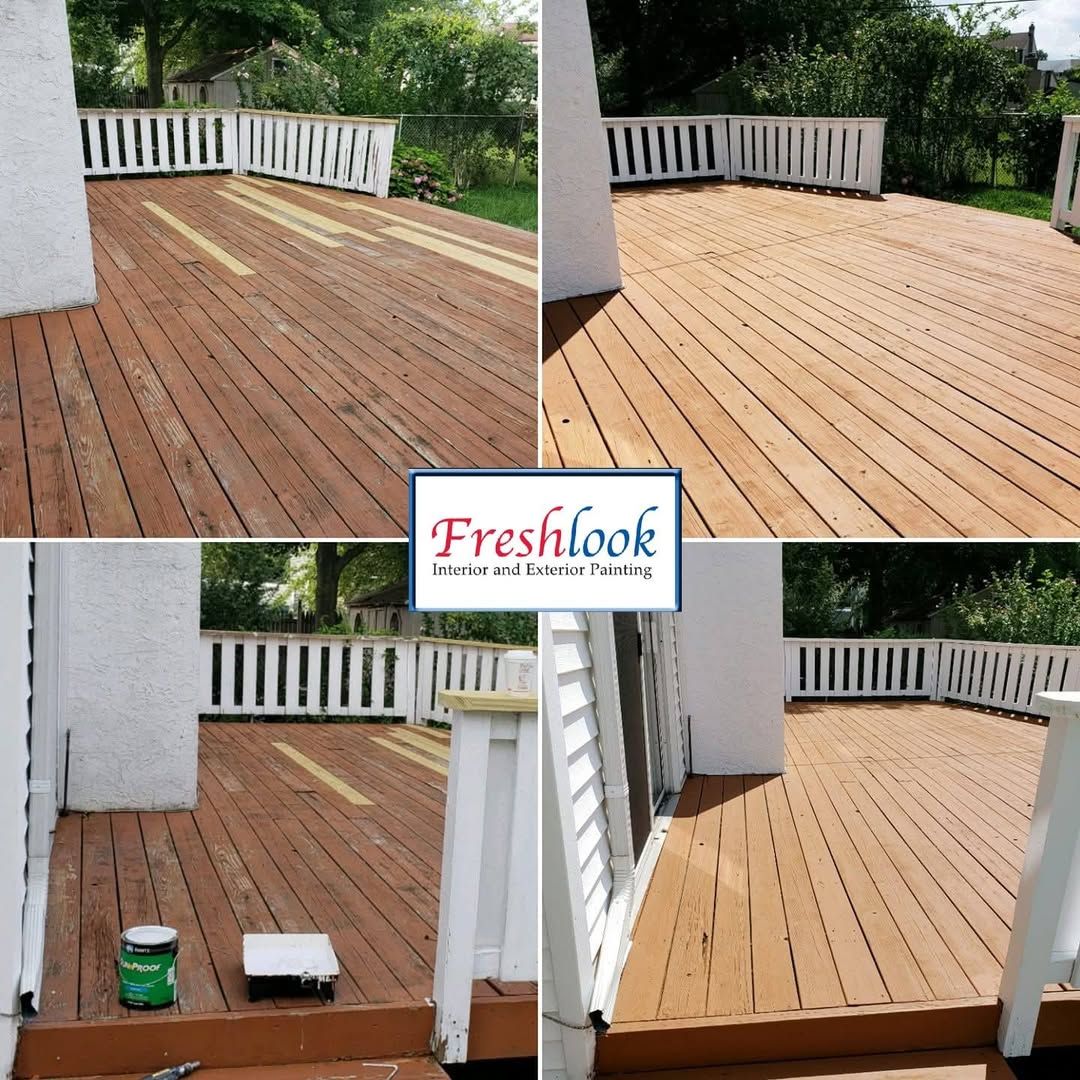 Deck Staining for Freshlook Painting LLC in Springfield, PA