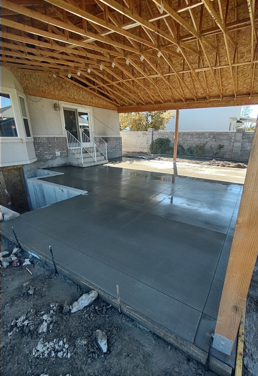Patio Design & Installation for CTE Concrete in Kaysville, UT
