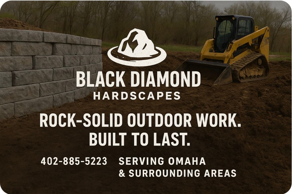 Retaining Wall Construction for Black Diamond Hardscapes in Omaha, NE