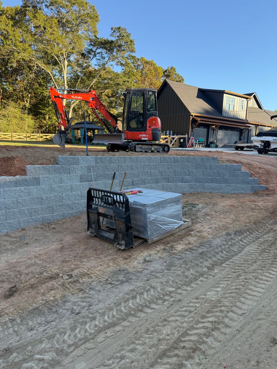 Retaining Walls for 360 Grading and Concrete in Bremen, GA