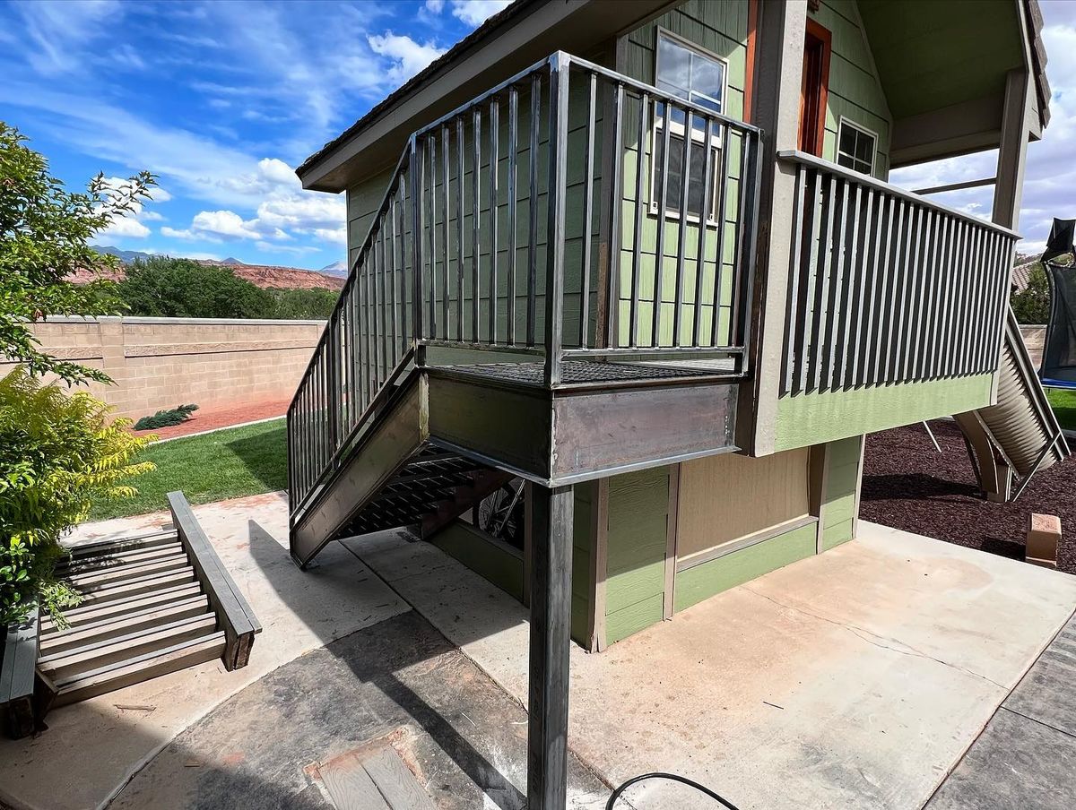 Custom Staircase for Moab Metal Works in Moab, UT