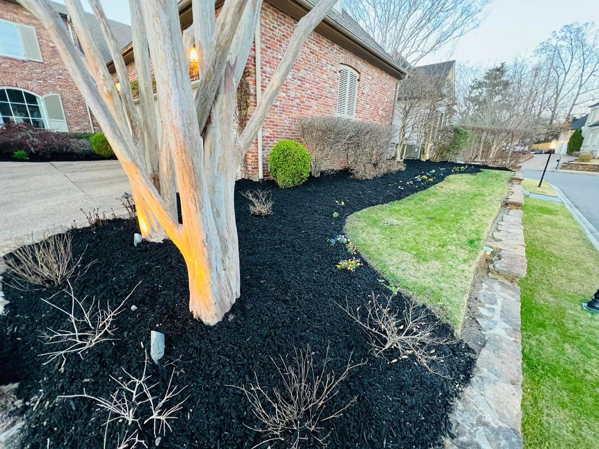 Mulch Installation for Sanchez Z. Landscaping in Memphis, TN