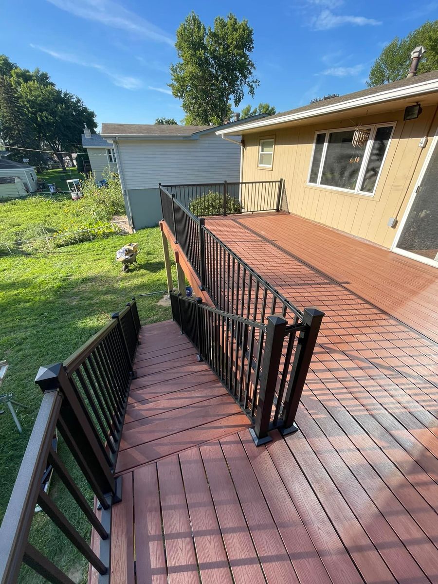 Deck Installation for Daggett Construction in Sioux Falls, SD