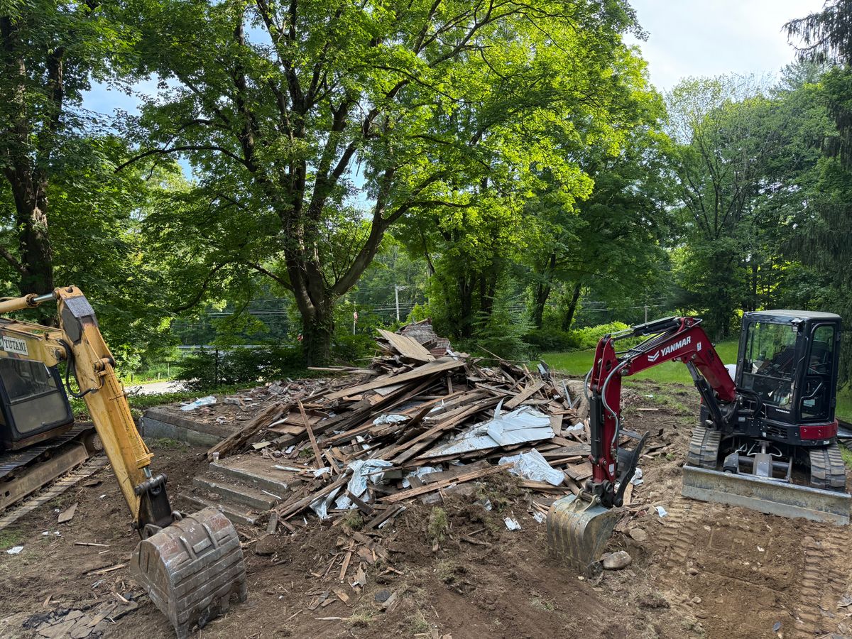 Demolition for Triple C’s Excavation in Ashford, CT