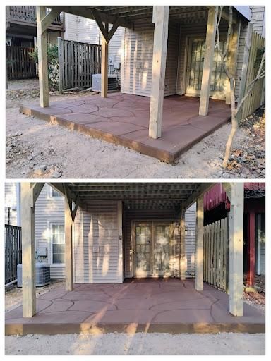 Stamped Concrete Installation for OBH Concrete LLC in Lusby, MD