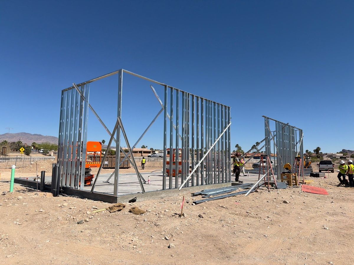 Framing for Ant Farm Construction in Kingman, AZ