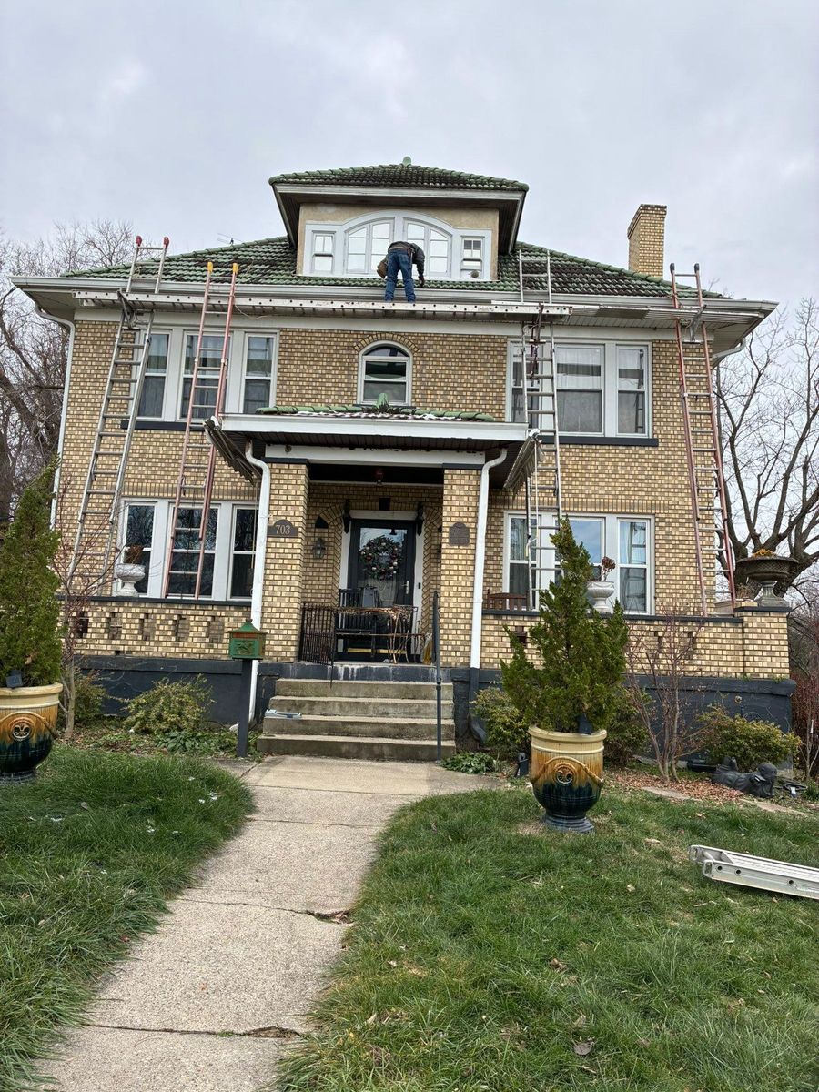 New construction roof installation for Precious Roofing in Madeira, OH