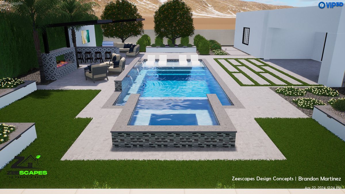 3D Design & Planning for Zeescapes Design Concepts in Mesa, AZ