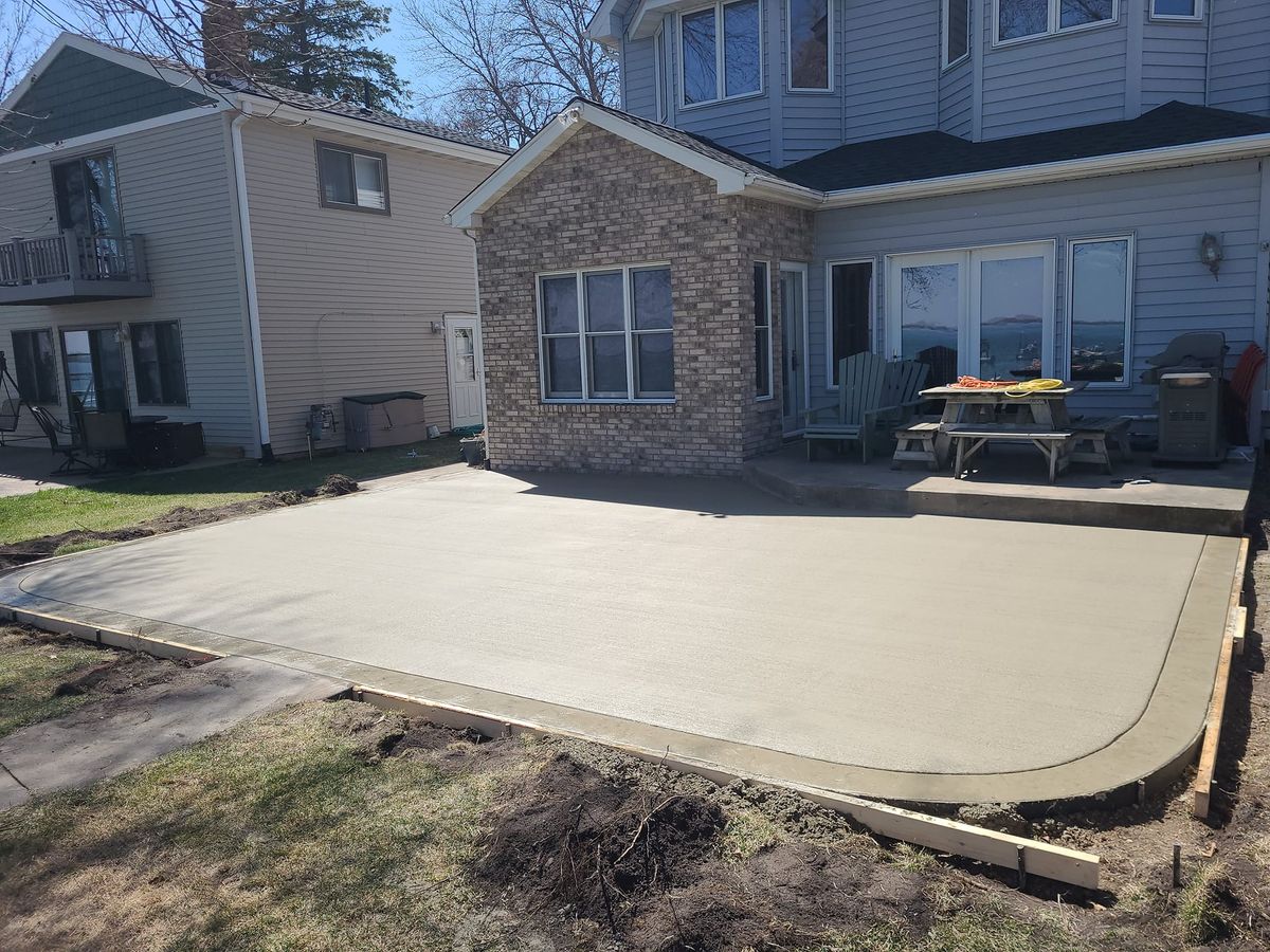 Concrete Slab Construction for Cousins Construction in Murdock, MN
