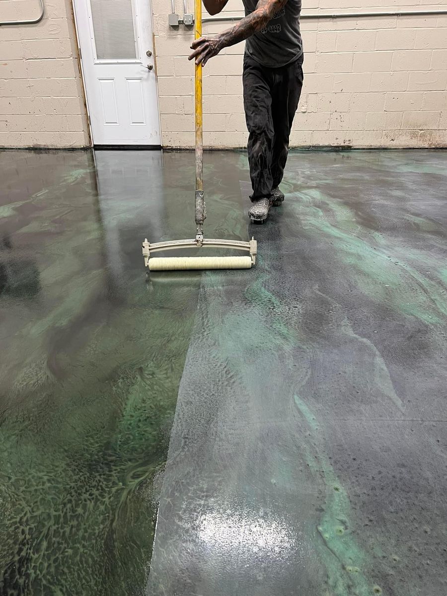 Epoxy Floor Coatings for Texas Curb N Borders in Houston, TX