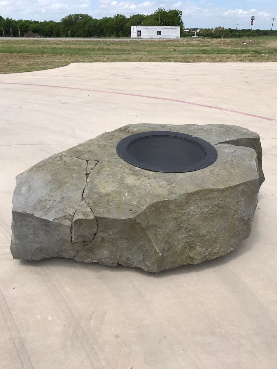 Custom Carved Concrete for Texas Curb N Borders in Houston, TX