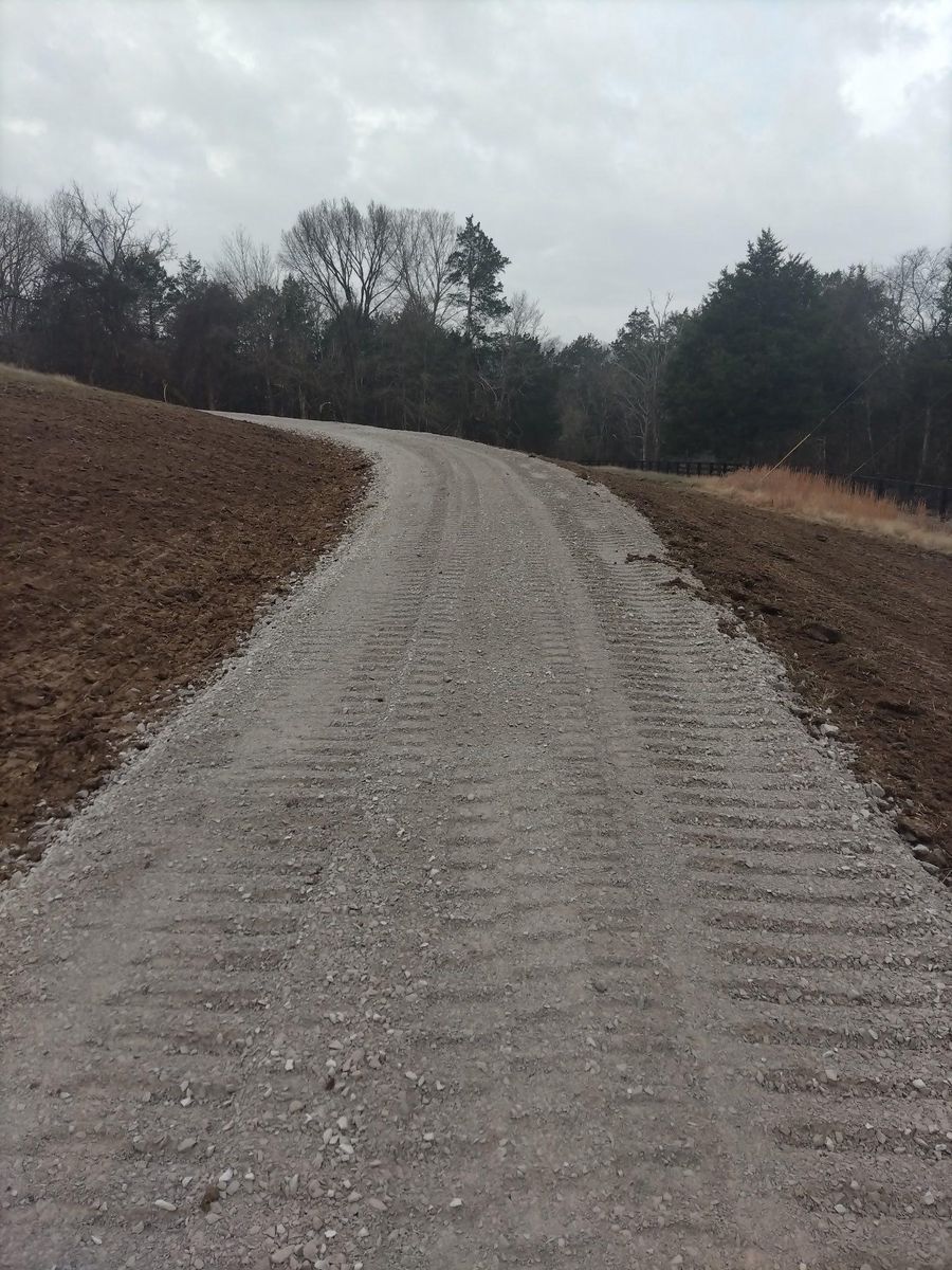 Roadbeds for King of Dirt in Cornersville, TN