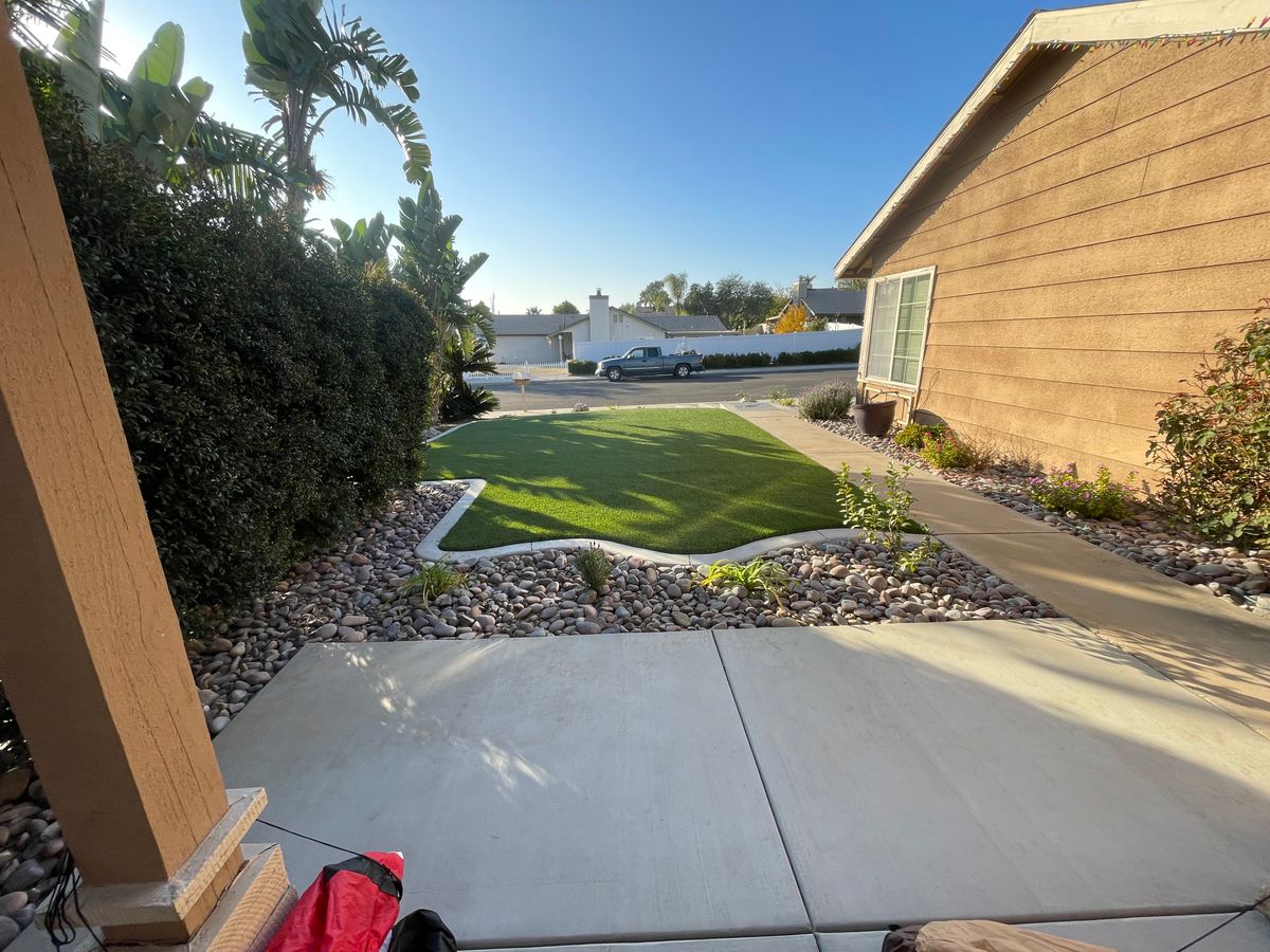 Artificial Turf Installation for Aidan Jade Landscaping in Riverside County, CA