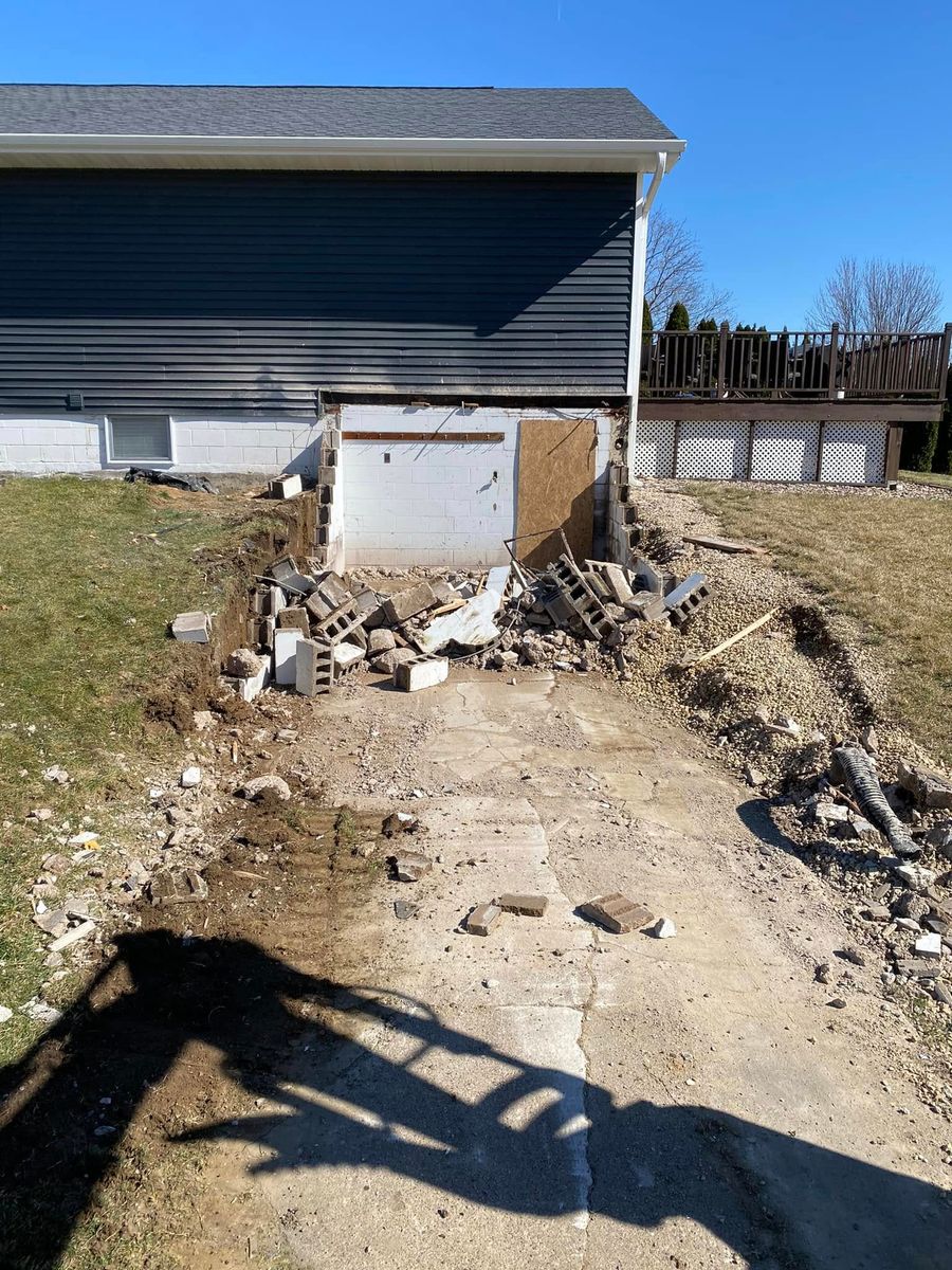 Demolition for TDC Excavating in Dubuque, IA