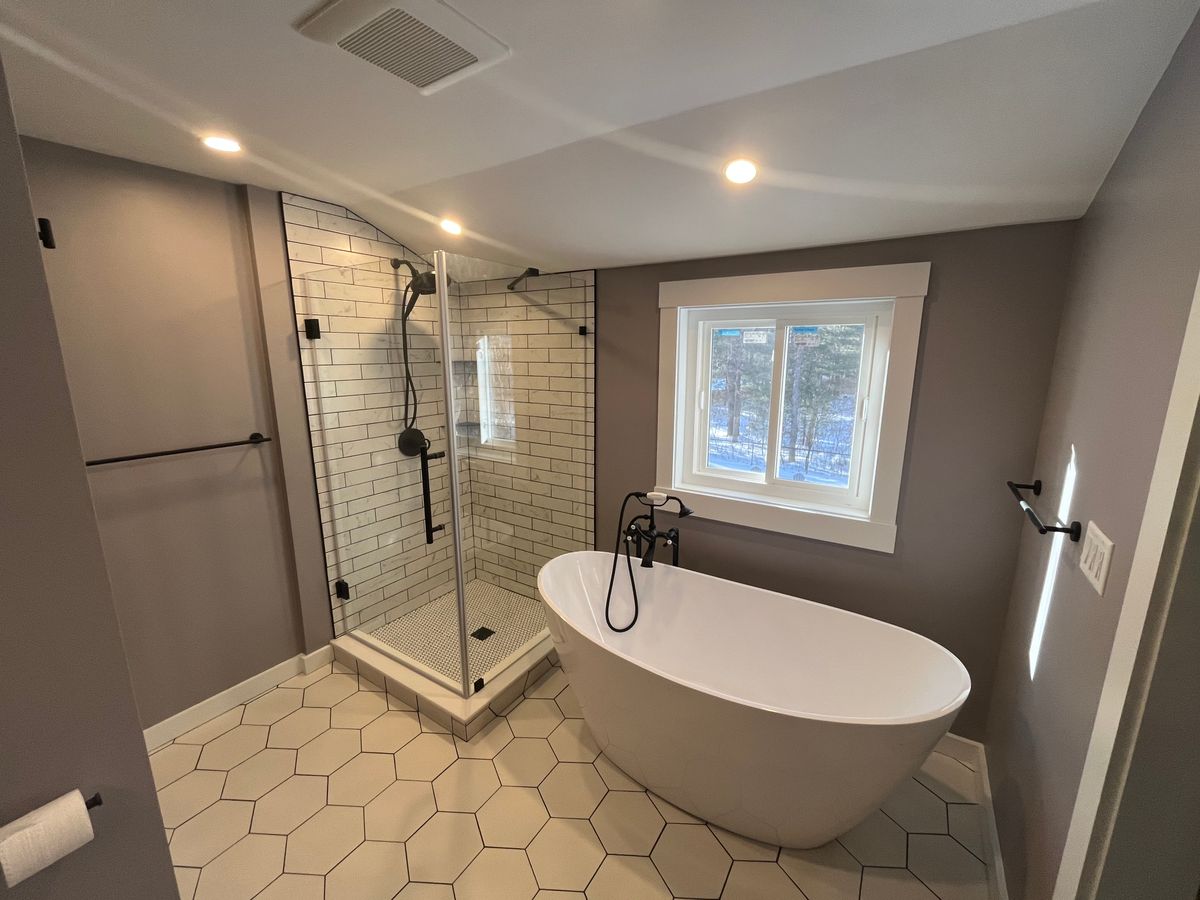 Bathroom Renovation for DiPersio Construction in Wilmington, MA