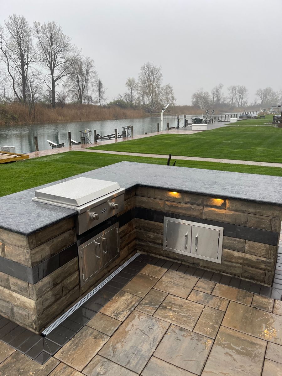 Outdoor kitchens for DeBuck’s Landscape & Design in Richmond, MI