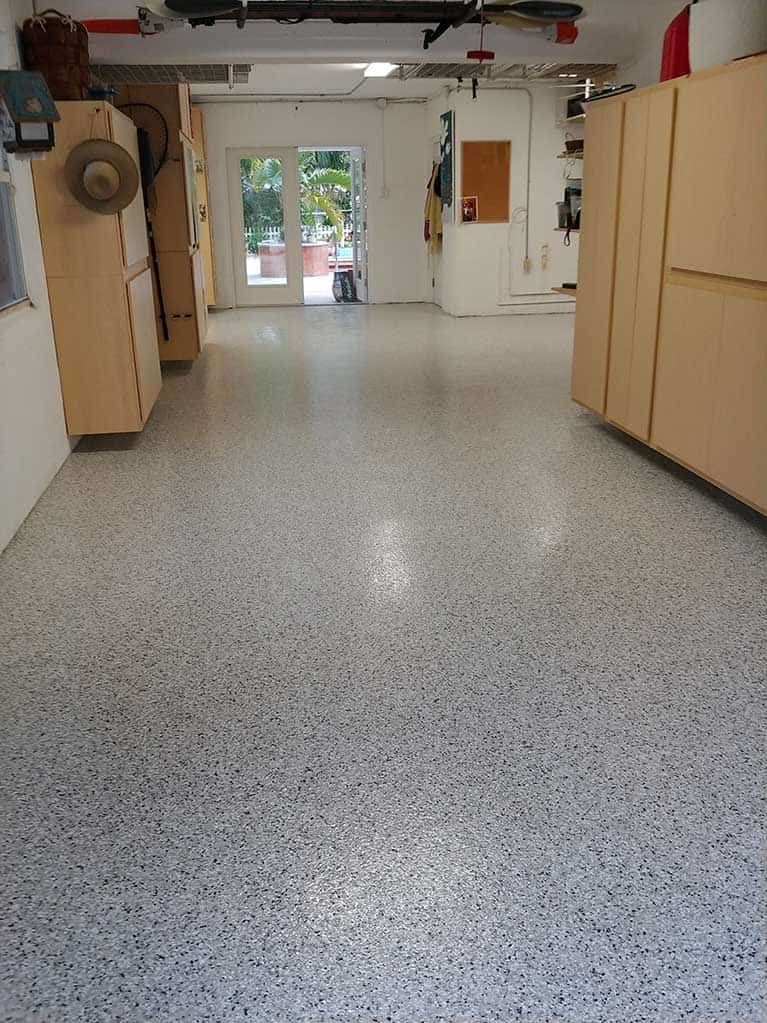 Vinyl Flake Garage Floors for Abstract Coatings & Designs in Salisbury, MD