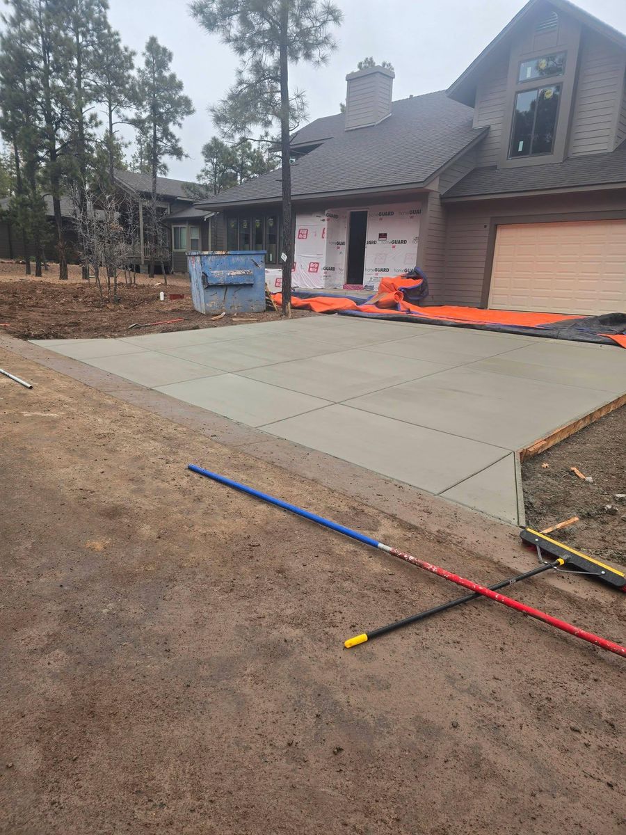 Concrete Driveway Installation for Diamond Dust Concrete in Show Low, AZ