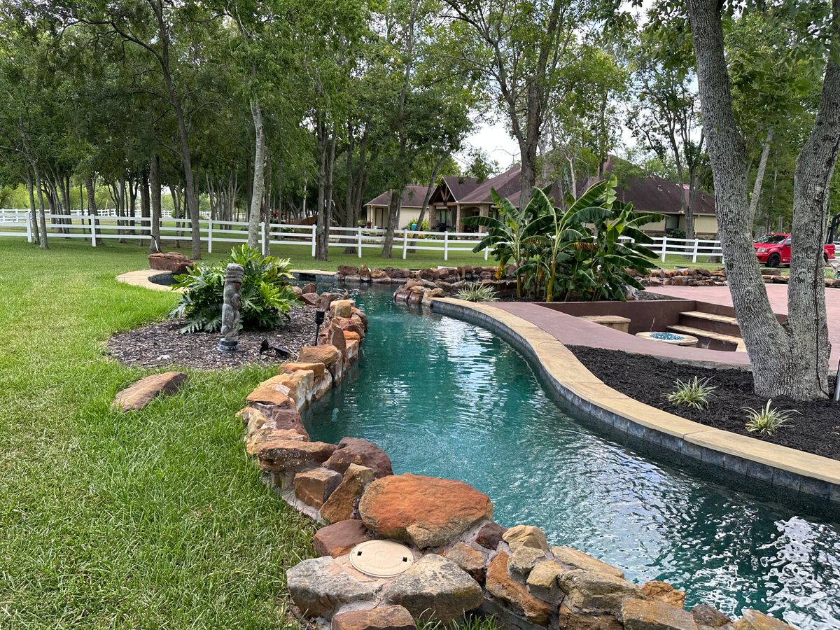 Pool Remodels for Texas Curb N Borders in Houston, TX