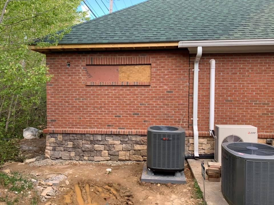 Brickwork for McCune Construction LLC in Mocksville, NC