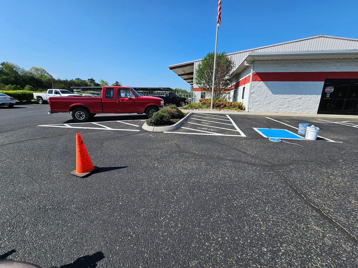 ADA Pavement Markings for Stripe A Lot in Knoxville, TN