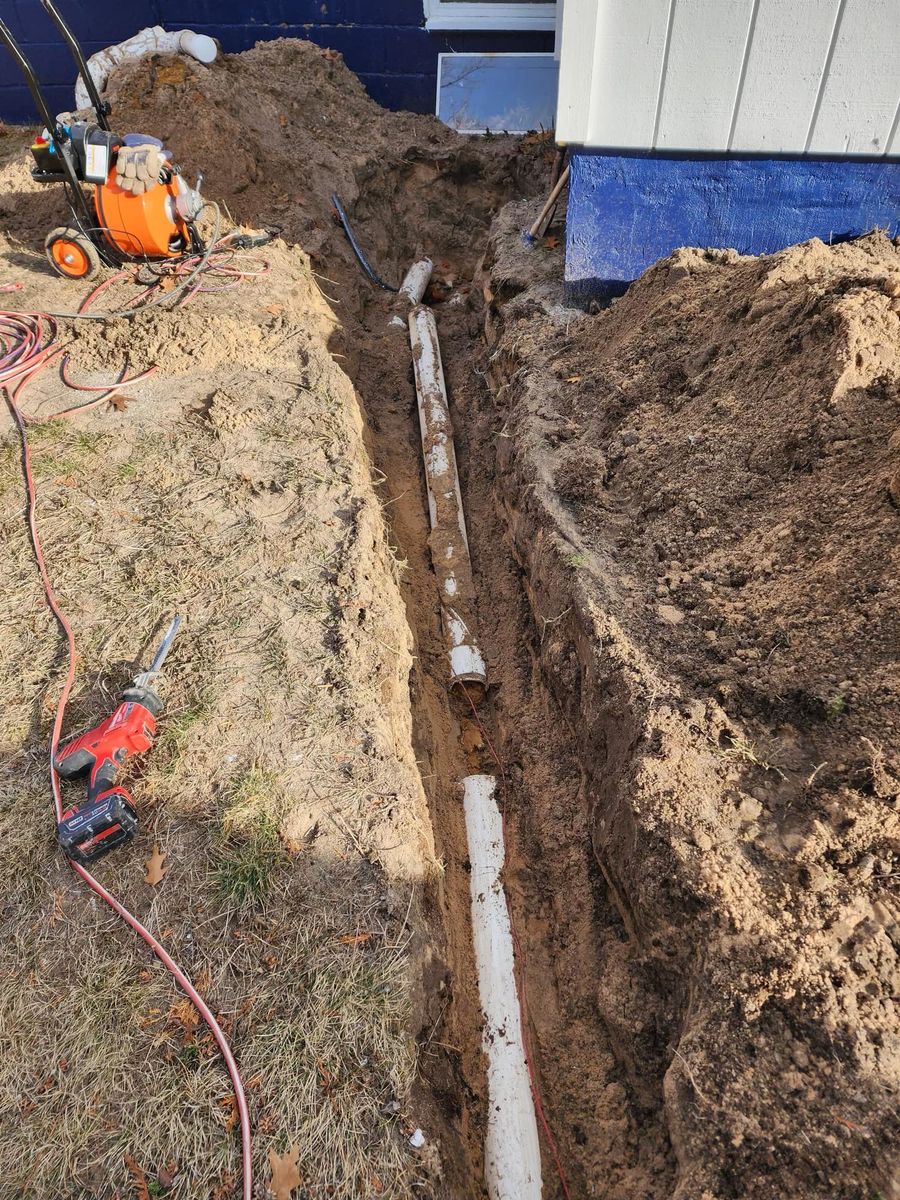 Water Lines for B.E. Kind Excavating in Oscoda, MI