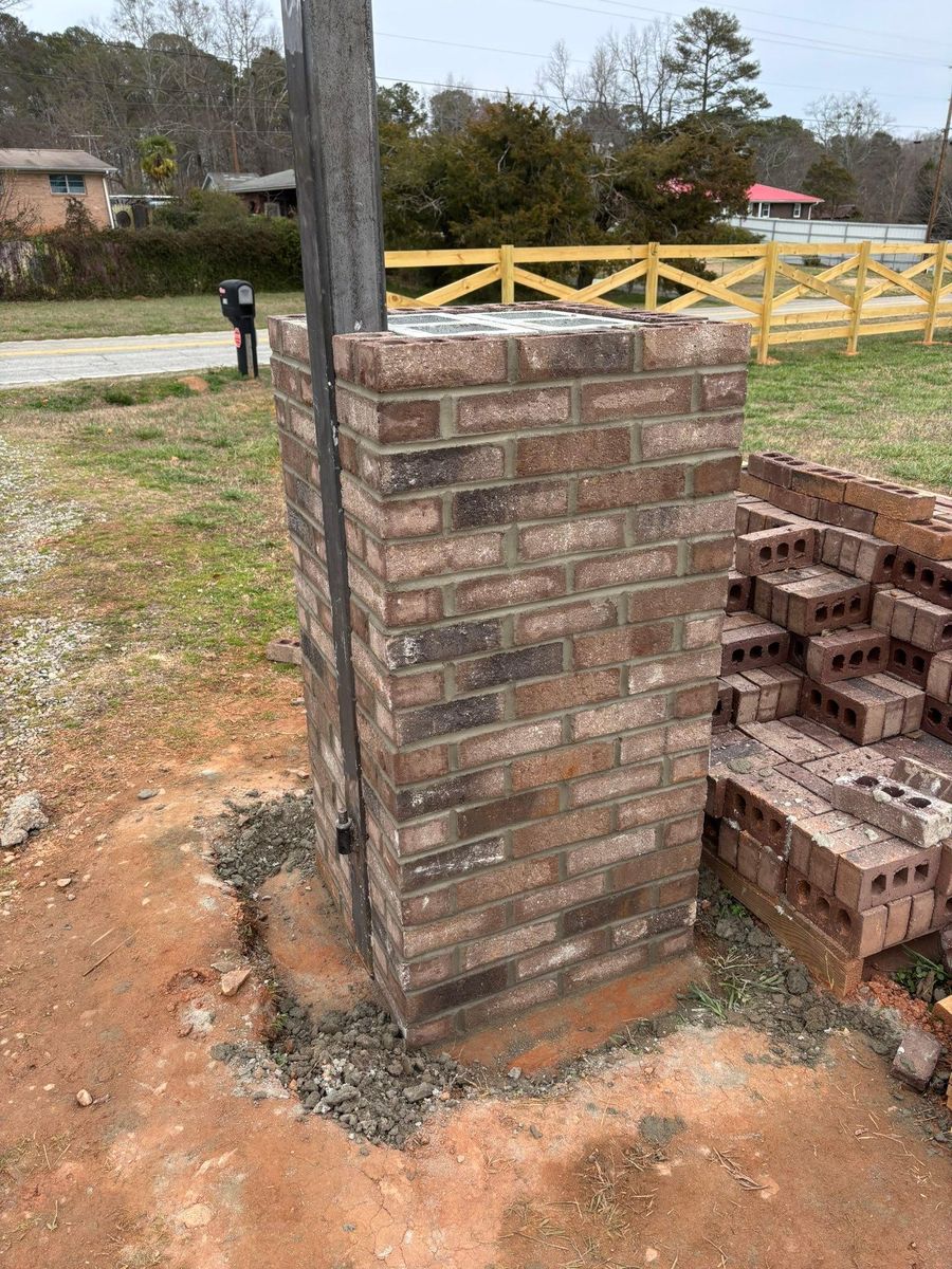 Brickwork for The Handy Veteran in Athens, GA