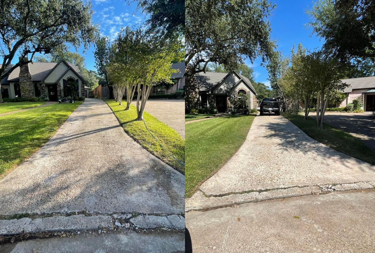 Driveway & Sidewalk Cleaning for CT Power Washing in Houston, Texas