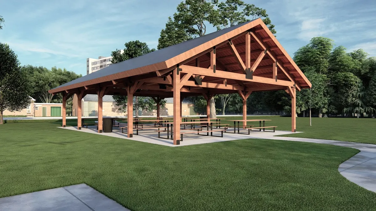 Pavilion Construction for Crete Industrial Services Inc in Brooklyn, OH