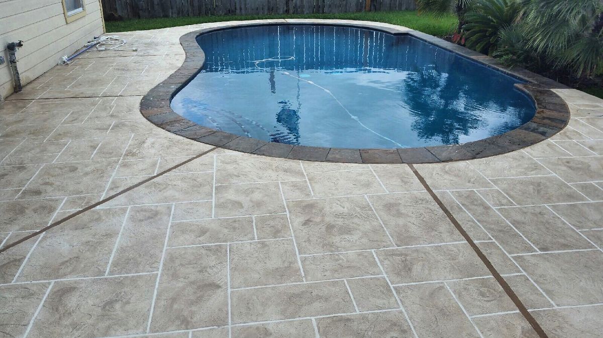 Pool Remodels for Texas Curb N Borders in Houston, TX