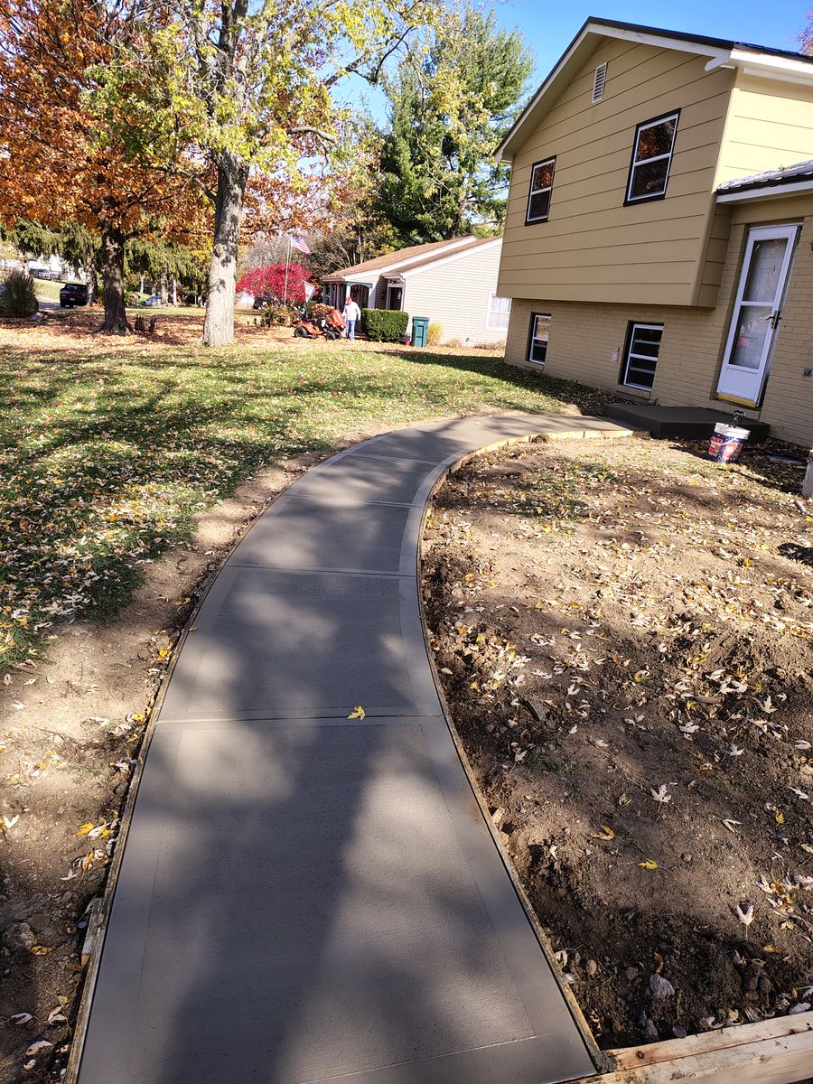Concrete Installation for W.A. Concrete & Home Projects in Richmond, IN