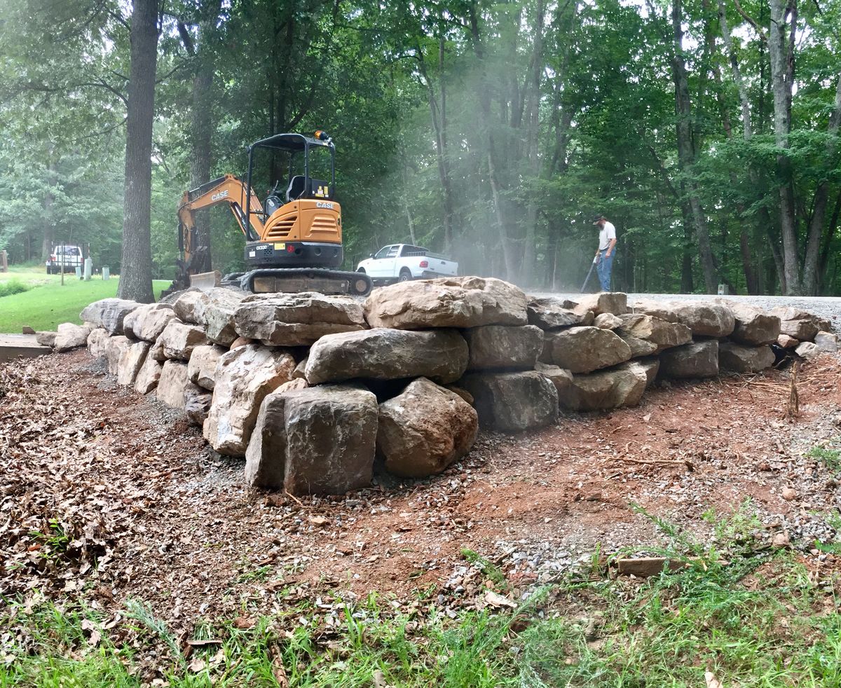 Boulder Walls for Lanier Excavating LLC in Bedford County, VA