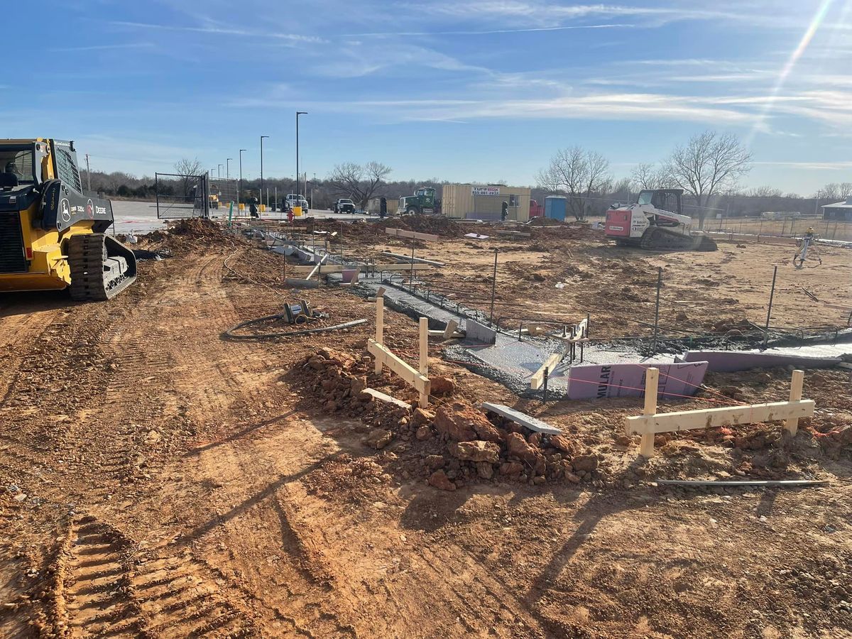 Commercial concrete Foundations for RM Concrete Construction,LLC. in Norman, , OK