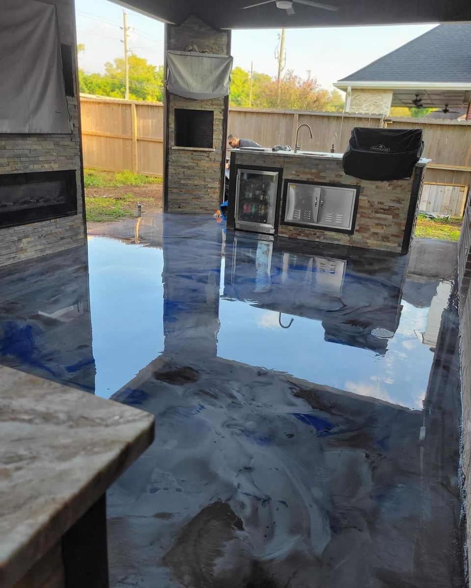 Epoxy Flooring for Diamond Club Roofing in Houston, TX