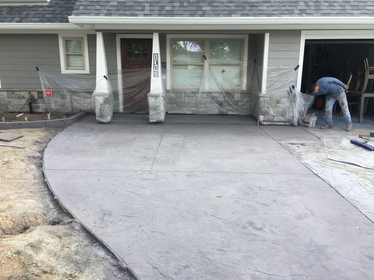Concrete Resurfacing for Texas Curb N Borders in Houston, TX