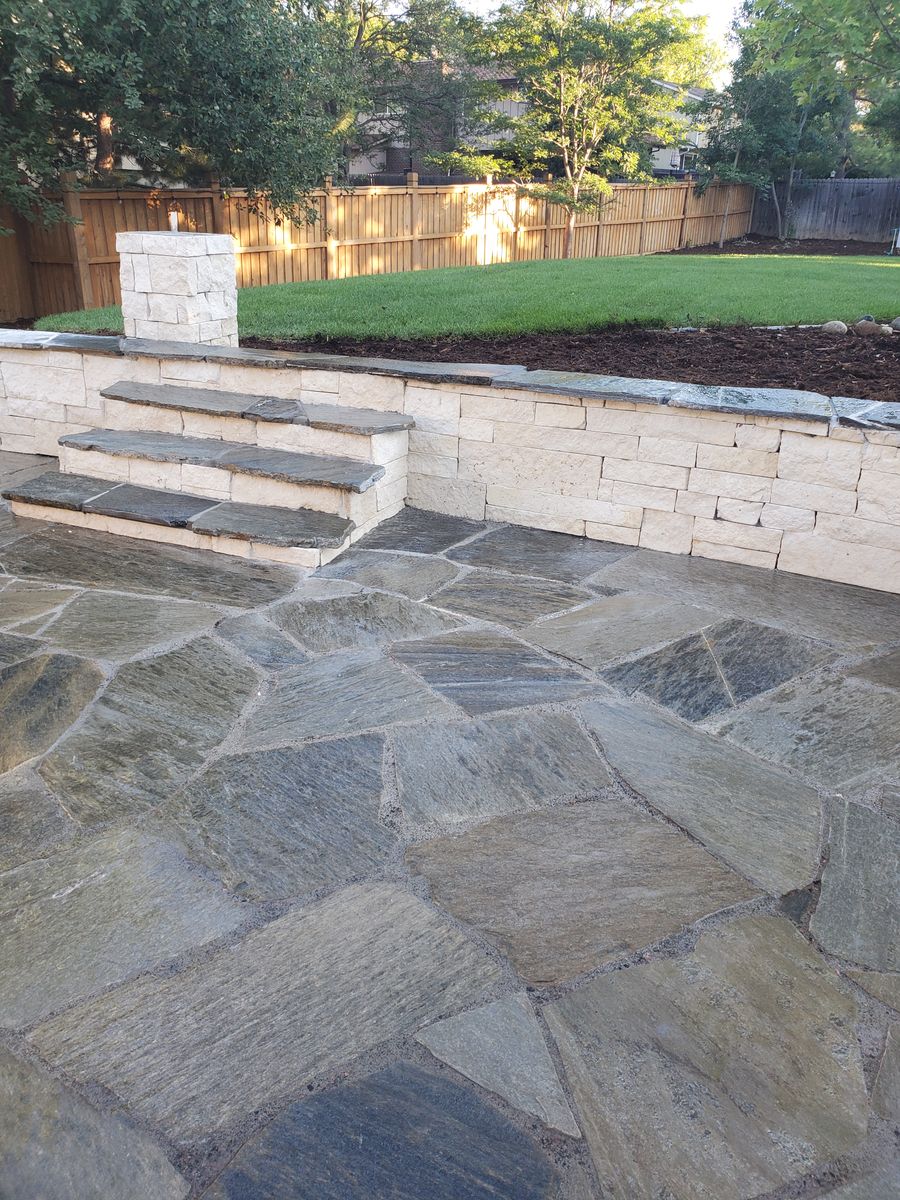 Retaining Wall Construction for JS Landscaping Colorado in Denver, CO