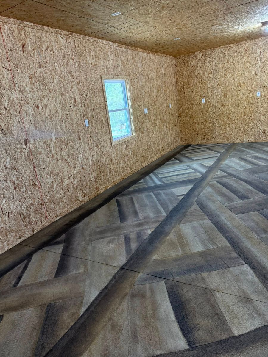 Full Depth Custom Carved Concrete for Whitfield Concrete Construction in Solsberry, IN