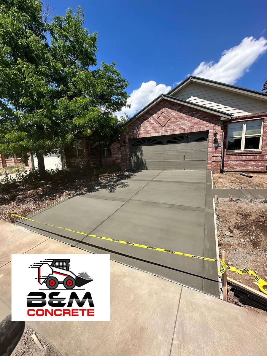 Concrete Slab Construction for B&M Concrete LLC in Longmont, CO