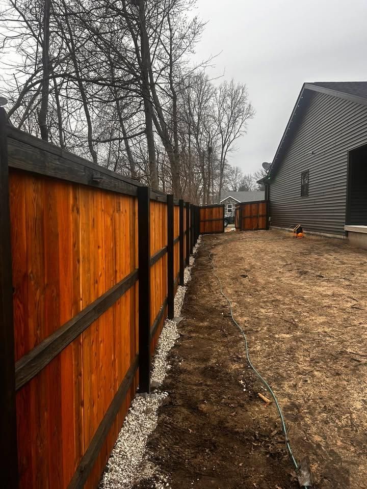 Deck & Fence Staining for Risner Construction in De Motte, IN