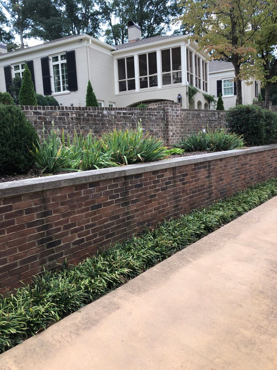 Retaining Wall Construction for CSS Renovations in Huntsville, AL