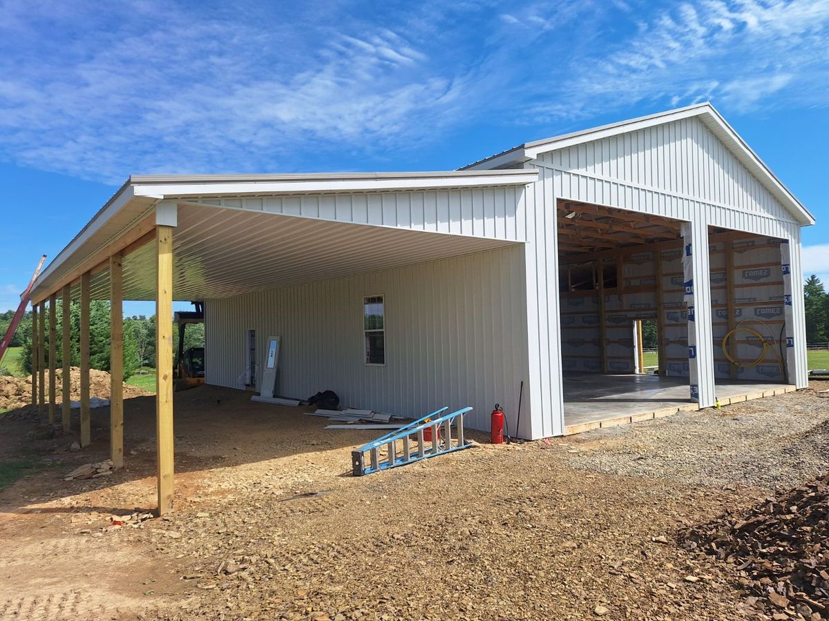 Pole Barn Construction for Minich Contracting LLC in Marion Center, PA