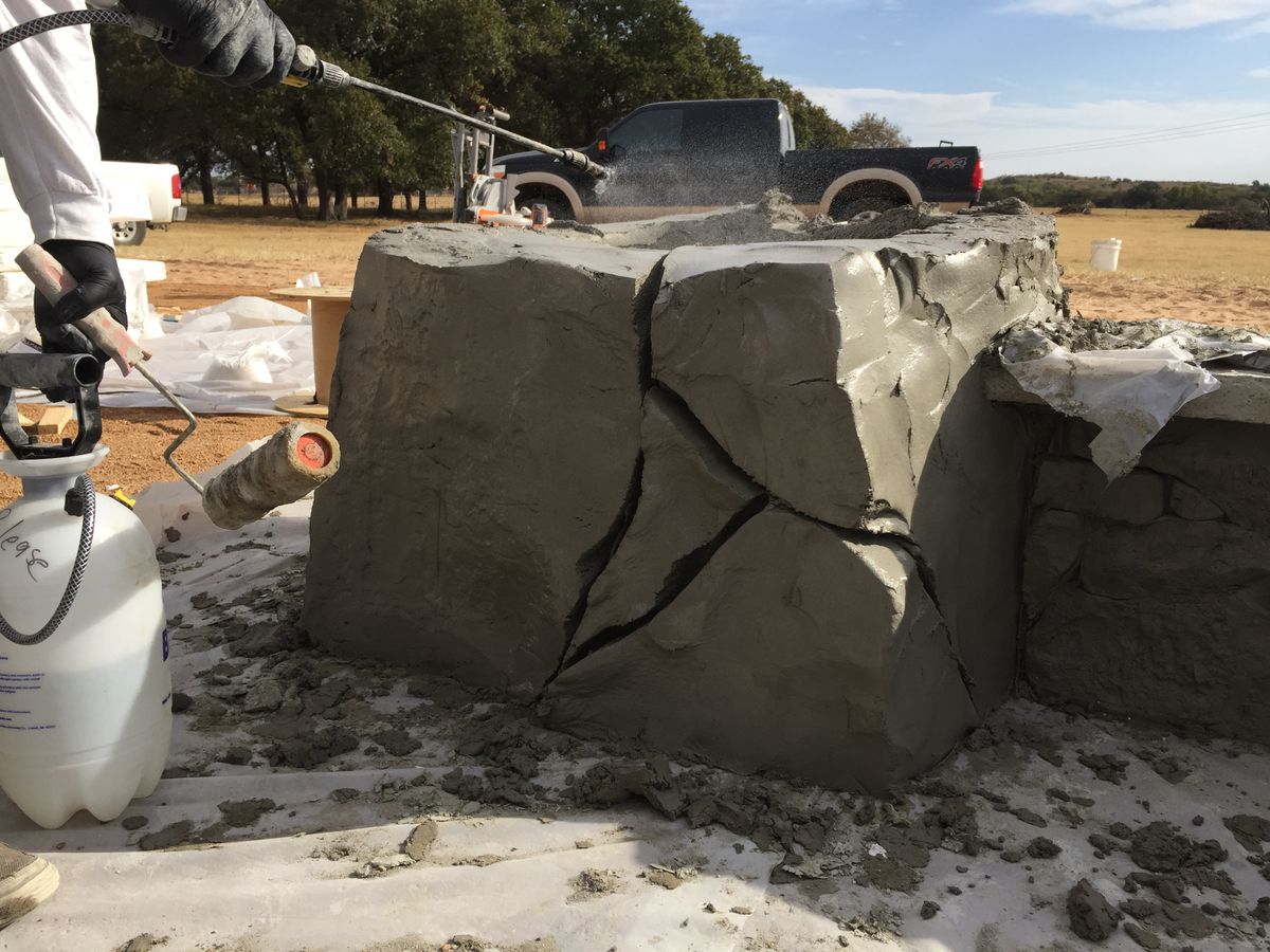 Concrete Resurfacing for Texas Curb N Borders in Houston, TX