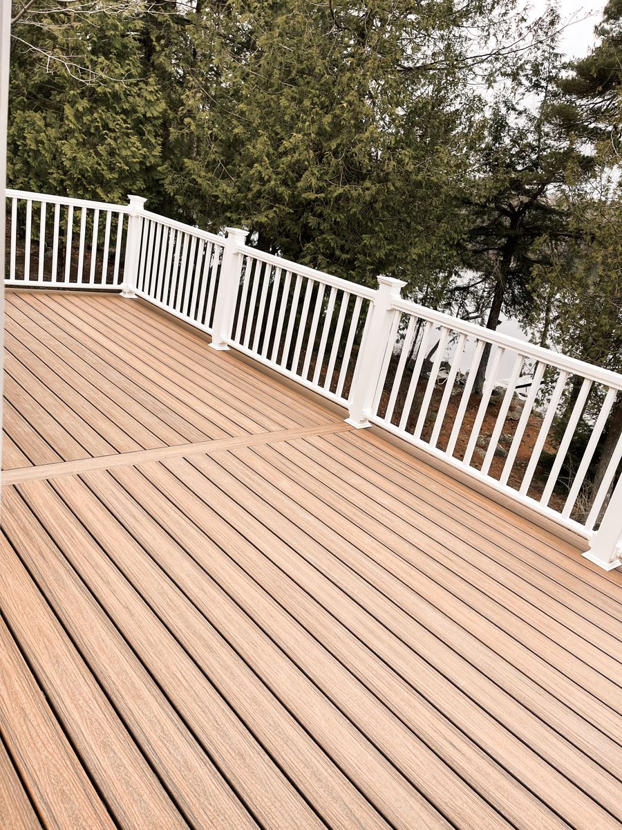 Deck Installation for True North Home Services in Brewer, ME