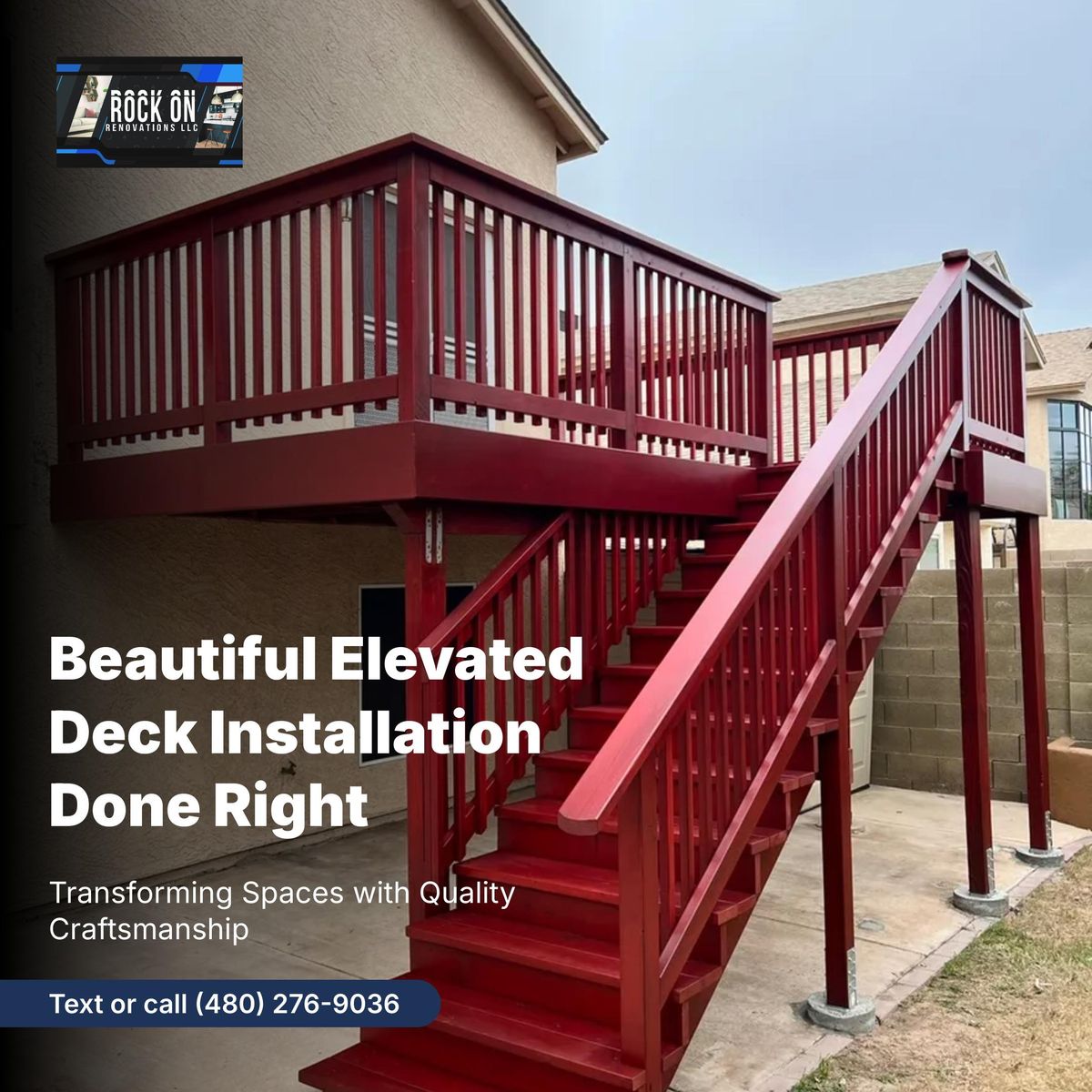 Outdoor Living Spaces, Deck & Patio Installation for Rock On Renovations in Scottsdale, AZ