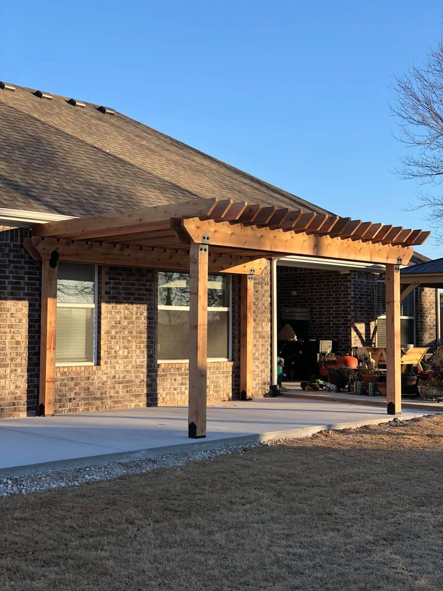 Custom Pergolas Construction for Ozark Deck Company in  Rogers, Arkansas