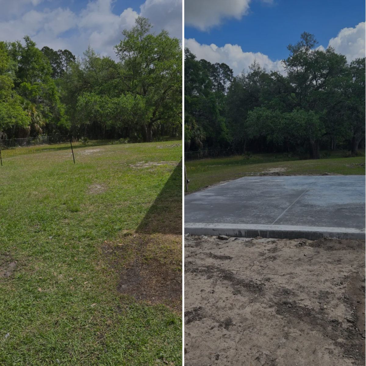 Concrete Slab Construction for Downer Site Services in Sanford, FL