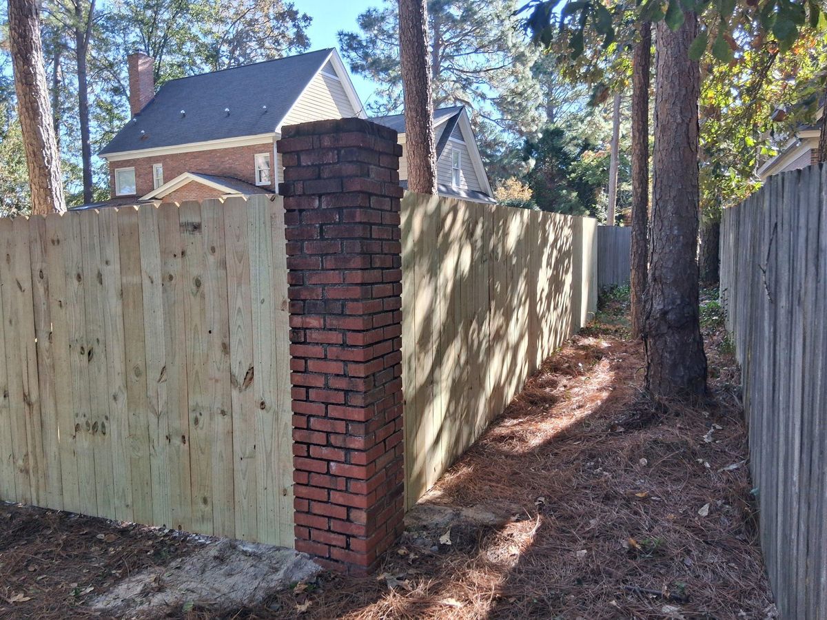 Fence Installation for JB Nealy Fence in Elgin, SC