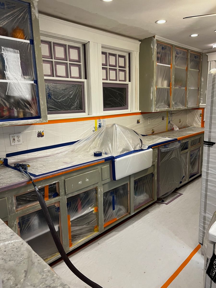 Cabinet Refinishing for Cameron's Fine Finishes  in Natick, MA